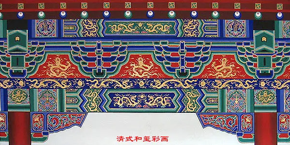 武威中国建筑彩画装饰图案